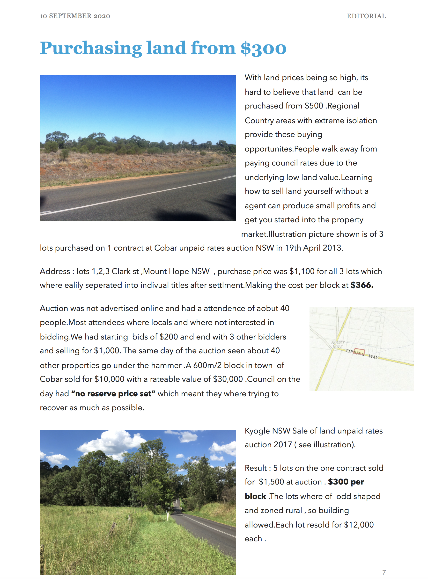 Below Market Value Property